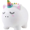 Tirelire animal en plastique Licorne