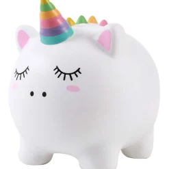 Tirelire animal en plastique Licorne