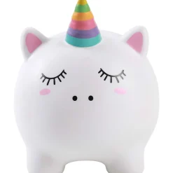 Tirelire animal en plastique Licorne