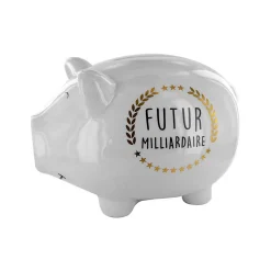 Tirelire cochon XXL Futur milliardaire