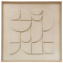Toile 3D Catalina blanc 60x60cm - Atmosphera