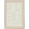 Toile 3D Ziad beige 50x70cm - Atmosphera