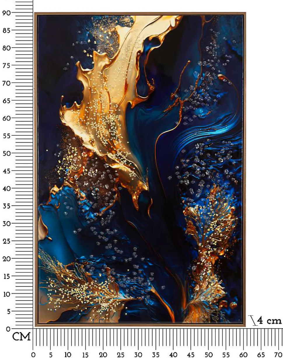 Toile décorative avec cadre Andromeda 60x4x90 cm Modèle 1