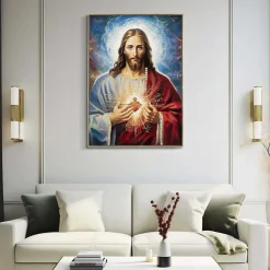 Toile décorative avec cadre Jesus 72x4x102 cm