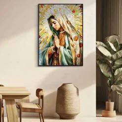 Toile décorative avec cadre Madonna 72x4x102 cm