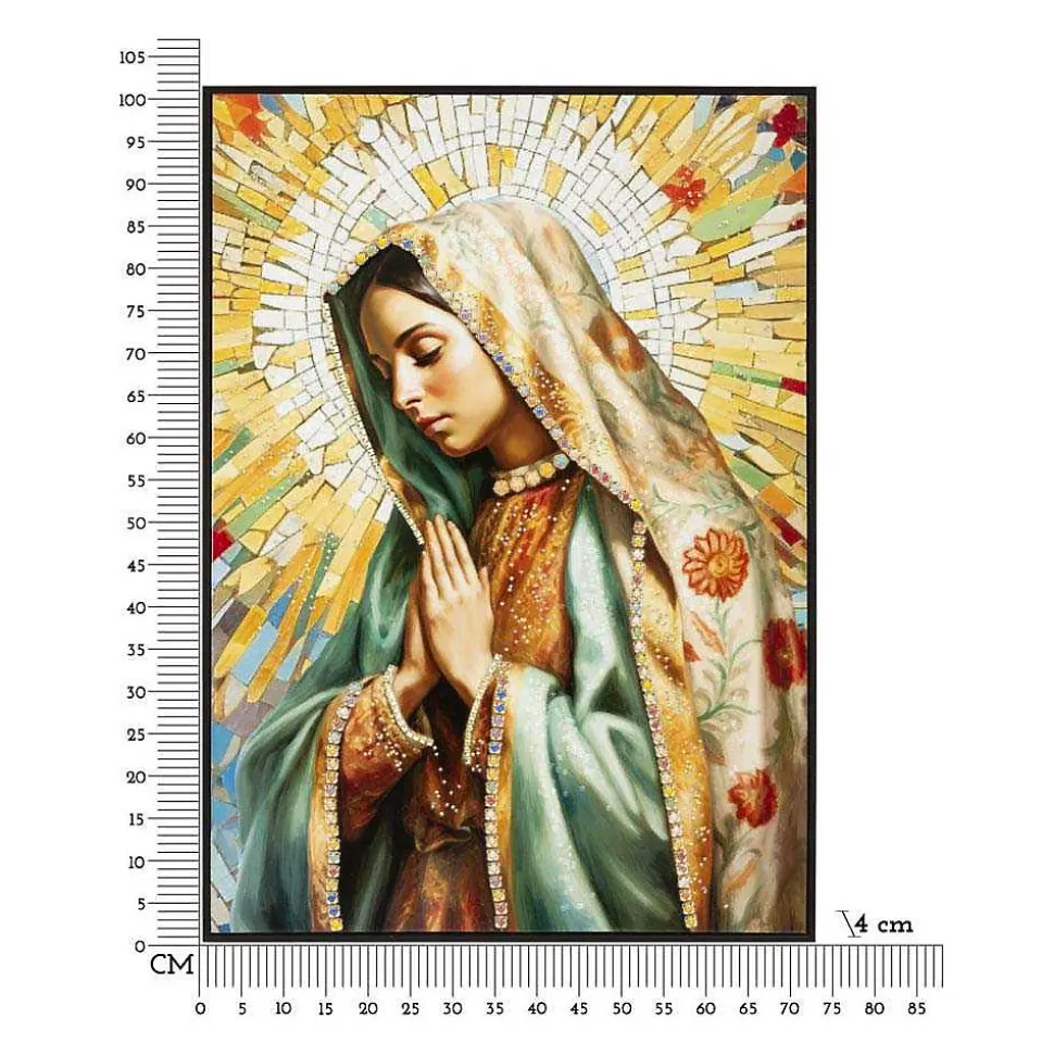 Toile décorative avec cadre Madonna 72x4x102 cm