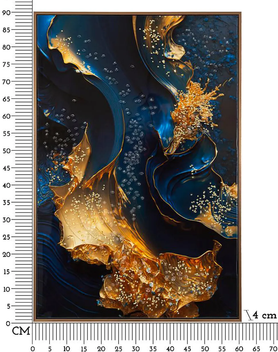 Toile décorative avec cadre Andromeda 60x4x90 cm Modèle 2