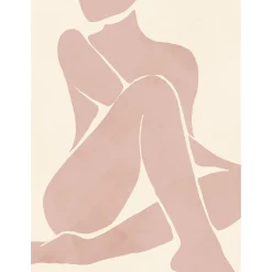 Toile dessin silhouette femme 60 x 90 cm
