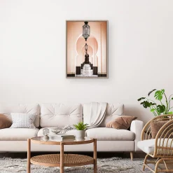 Toile imprimée atlas canvas Dada Art l.50 x H.70 cm rose