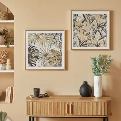 Toile imprimée encadrée Ava 50x50cm- Multicolore- Atmosphera