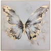 Toile imprimée encadrée Hilo 60x60cm- Gris- Atmosphera