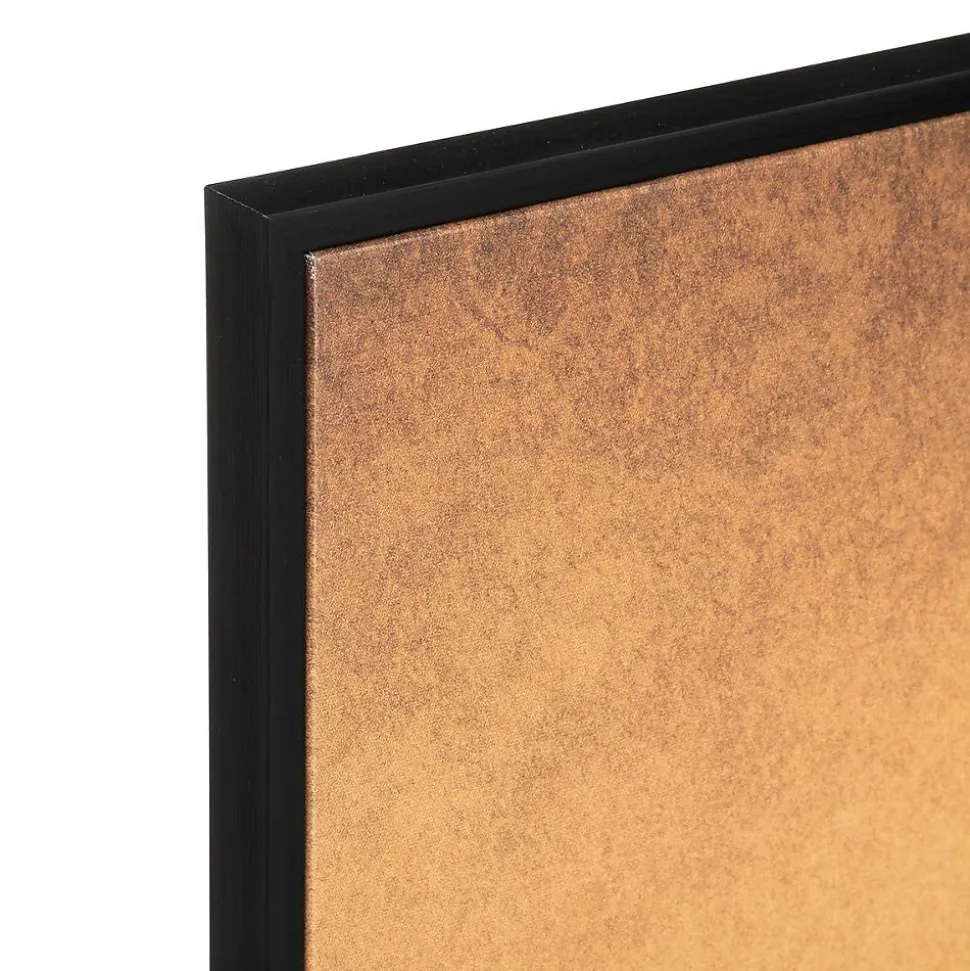 Toile imprimée encadrée Soleil - bois - 60x90 cm - Atmosphera