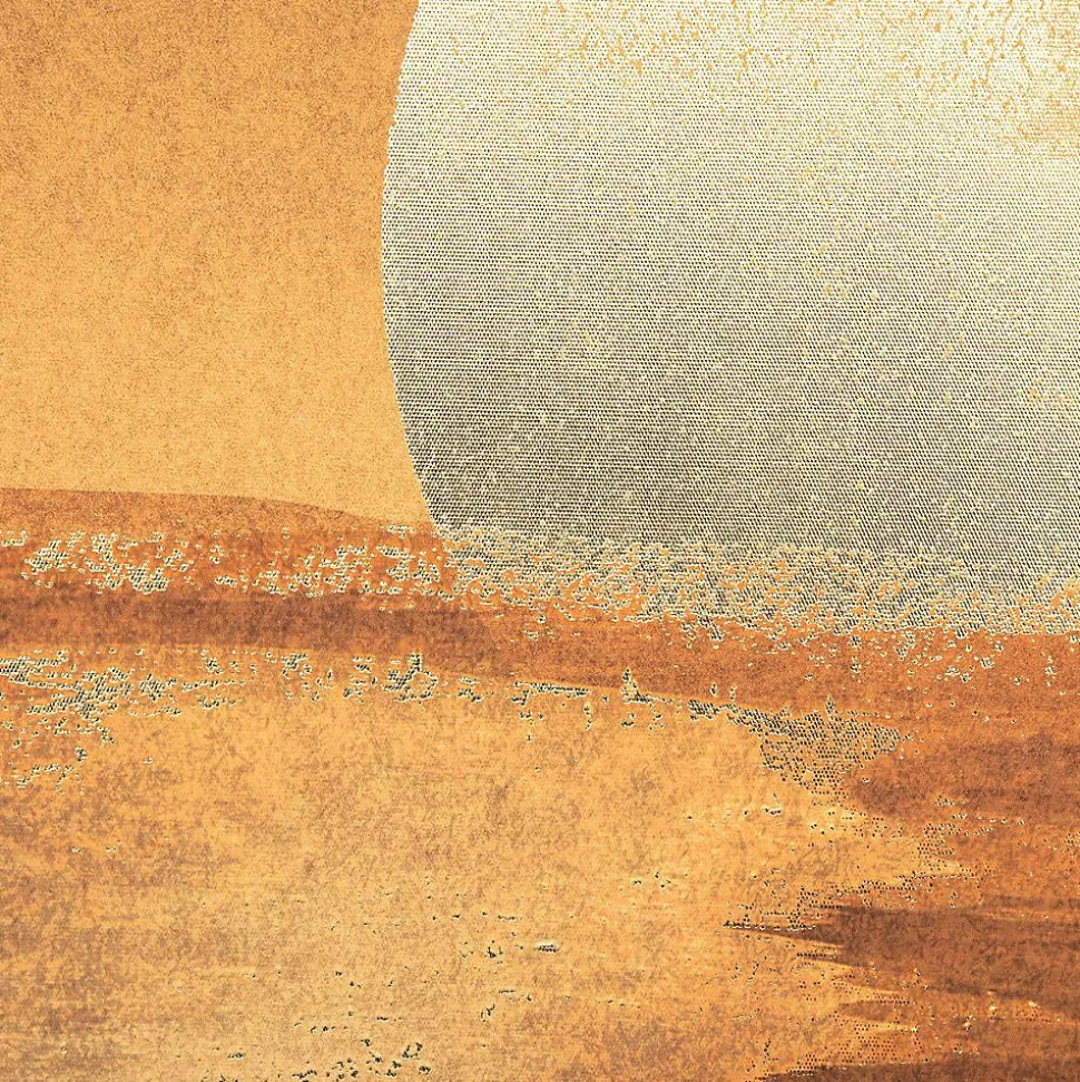 Toile imprimée encadrée Soleil - bois - 60x90 cm - Atmosphera