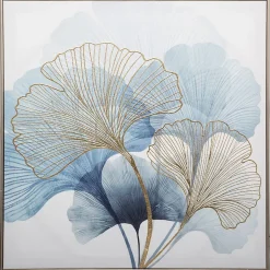 Toile imprimée Ginko encadrée 58x58 cm - Atmosphera
