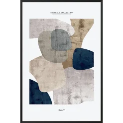 Toile imprimée minimal art Abstract collection figure n°2 l.50 x H.70 cm