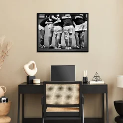 Toile imprimée Rugby montée sur châssis bois en pin 60x80 cm