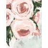 Toile peinte couleur Main Pivoine Dada Art orientation portrait l.70 x H.100 x ép.3 cm