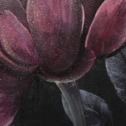 Toile peinte Fleur encadrée 58x58 cm - Atmosphera