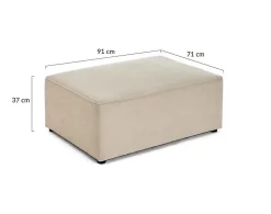 Topaze - pouf - en tissu - Best Mobilier