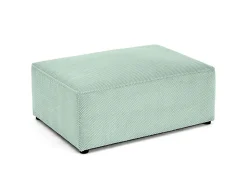 Topaze - pouf - en velours texturé - Best Mobilier