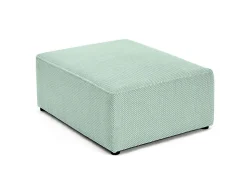 Topaze - pouf - en velours texturé - Best Mobilier
