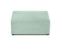 Topaze - pouf - en velours texturé - Best Mobilier