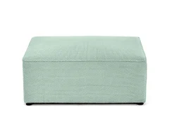 Topaze - pouf - en velours texturé - Best Mobilier
