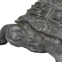 Tortue déco extérieur Francky H.21,5cm résine gris - Atmosphera