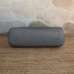Traversin extérieur imperméable et déhoussable MINORQUE (20x50 cm - Gris anthracite)