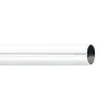 Tringle à rideau métal diamètre 20 mm (250 cm - Blanc)