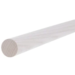 Tringle à rideau Chalki bois de frêne blanc Ø28 x L.200cm GoodHome
