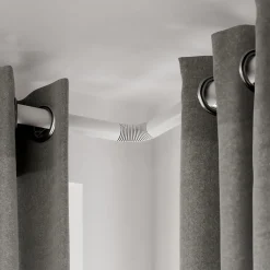Tringle à rideau coudée Anafi métal blanc Ø28mm GoodHome