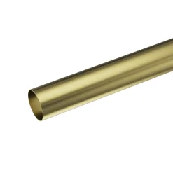 Tringle à rideau Elasa métal effet laiton doré satin Ø28 x L.150cm GoodHome