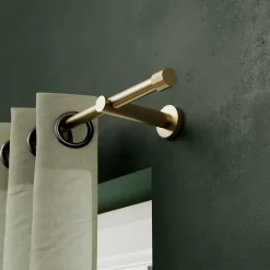 Tringle à rideau Elasa métal effet laiton doré Ø19 x L.250cm GoodHome