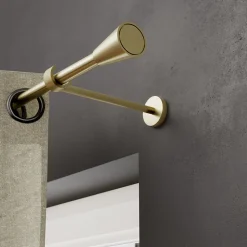 Tringle à rideau Elasa métal effet laiton doré Ø19 x L.200cm GoodHome
