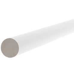 Tringle à rideau en bois blanc Ø28 x L.150cm GoodHome Volos