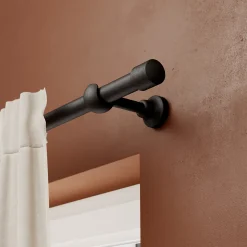 Tringle à rideau Lamia bois noir Ø28 x L.200cm GoodHome