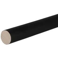 Tringle à rideau Lamia bois noir Ø28 x L.150cm GoodHome