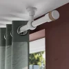 Tringle à rideau Volos métal blanc et bois Ø28 x L.250cm GoodHome