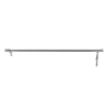 Tringle à rideaux Athens GoodHome effet nickel gris satin L.100/100cm