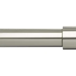 Tringle à rideaux en métal nickel Cappa Longueur réglable de 168 à 305 cm