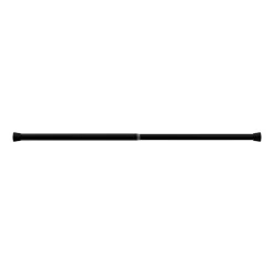 Tringle à rideaux extensible Araxos GoodHome noir mat L.90/120cm