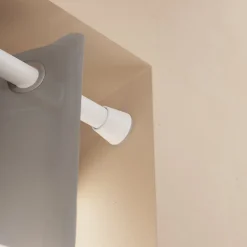 Tringle à rideaux extensible Anafi GoodHome mat blanc L.90/120cm