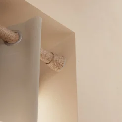 Tringle à rideaux extensible Syros GoodHome effet chêne mat L.90/120cm