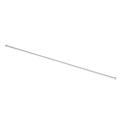 Tringle à rideaux extensible Athens GoodHome effet nickel gris satin L.200/330cm