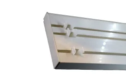 Tringle déco Rail PVC 3 voies avec profil de décoration blanc 200cm