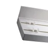 Tringle déco Rail PVC 2 voies avec profil de décoration blanc 200cm