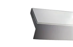 Tringle déco Rail PVC 3 voies avec profil de décoration blanc 180cm