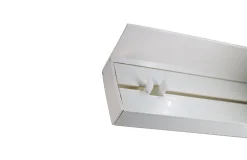 Tringle déco Rail PVC avec profil de décoration blanc 200cm