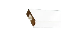 Tringle déco Rail PVC avec profil de décoration blanc 200cm